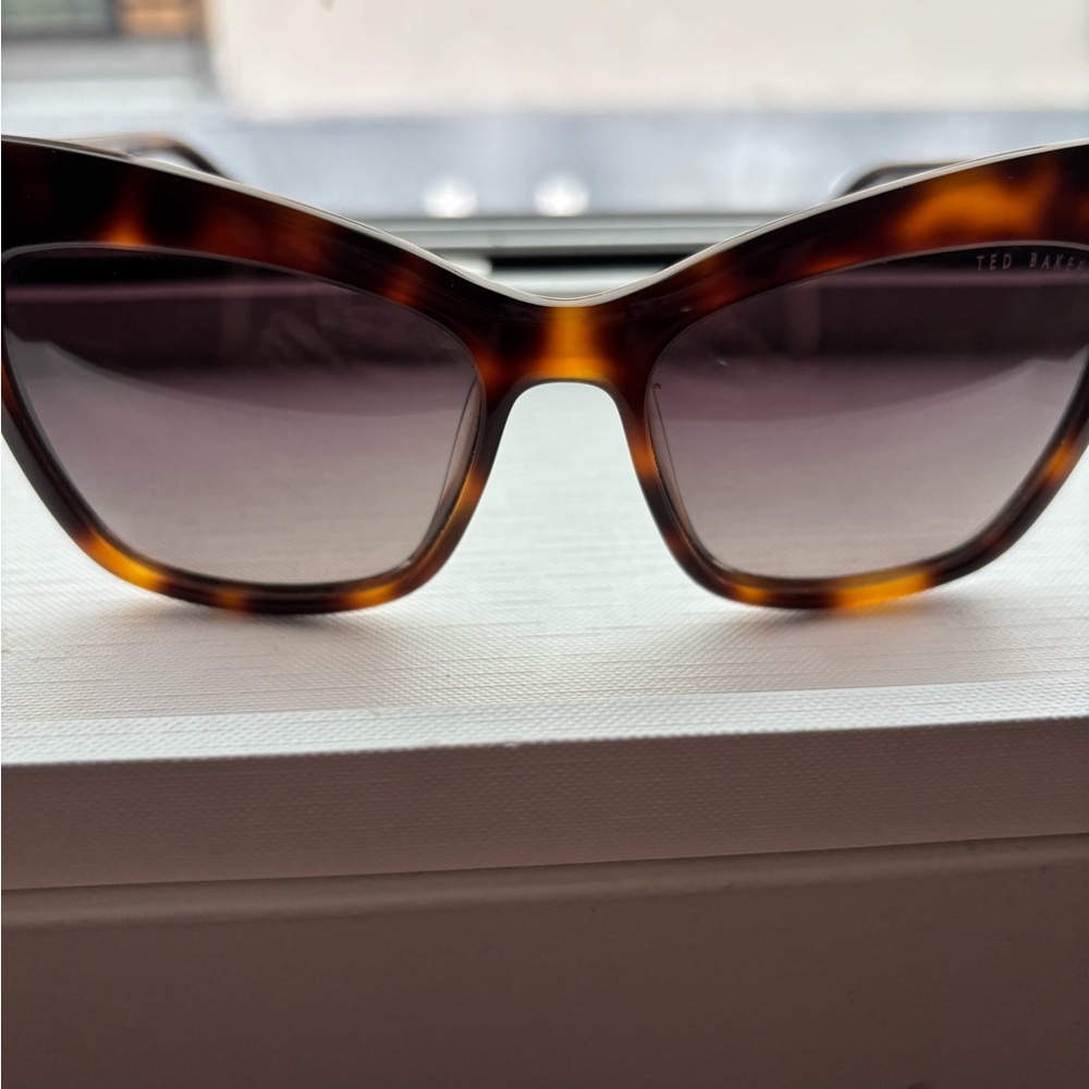 Ted Baker Tortoiseshell Brown Gradient Lens Cat Eye Sunglasses